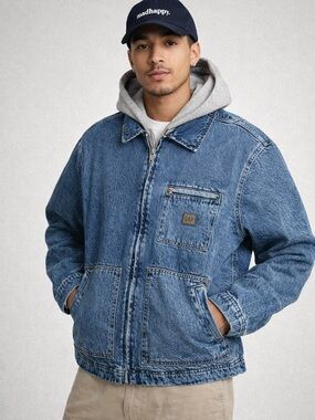 GAP X MAD HAPPY   Denim sweatshirt Jacket